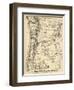 1880, Oregon and Washington State Map, Oregon, United States-null-Framed Giclee Print