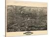 1880, Rochester 1880 Bird's Eye View, New York, United States-null-Stretched Canvas