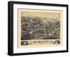 1880, South Manchester Bird's Eye View, Connecticut, United States-null-Framed Giclee Print