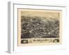 1880, South Manchester Bird's Eye View, Connecticut, United States-null-Framed Giclee Print