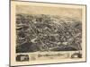 1880, South Manchester Bird's Eye View, Connecticut, United States-null-Mounted Giclee Print