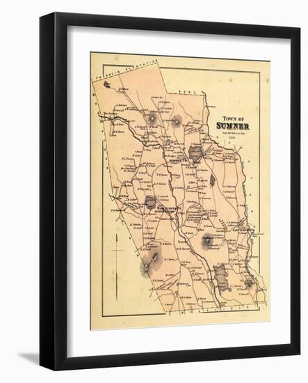 1880, Sumner Town, Maine, United States-null-Framed Giclee Print