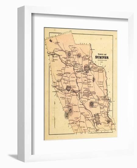 1880, Sumner Town, Maine, United States-null-Framed Giclee Print