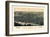 1880, Terre Haute Bird's Eye View, Indiana, United States-null-Framed Giclee Print