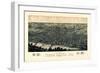 1880, Terre Haute Bird's Eye View, Indiana, United States-null-Framed Giclee Print