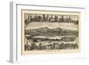 1880, Towanda Bird's Eye View, Pennsylvania, United States-null-Framed Giclee Print