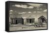 1880 Town, Pioneer Village, Stamford, South Dakota, USA-Walter Bibikow-Framed Stretched Canvas