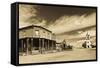 1880 Town, Pioneer Village, Stamford, South Dakota, USA-Walter Bibikow-Framed Stretched Canvas