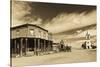 1880 Town, Pioneer Village, Stamford, South Dakota, USA-Walter Bibikow-Stretched Canvas