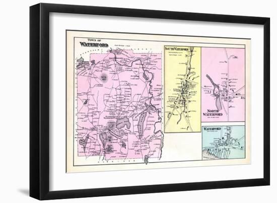 1880, Waterford Town, Waterford South, Waterford North, Waterford, Maine, United States-null-Framed Giclee Print