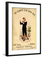 1880s UK The Flippity Flop Young Man Sheet Music Cover-null-Framed Giclee Print