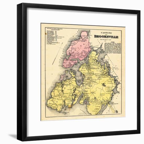 1881, Brooksville and Castine, Maine, United States-null-Framed Giclee Print