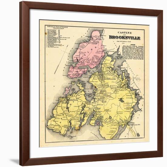 1881, Brooksville and Castine, Maine, United States-null-Framed Giclee Print