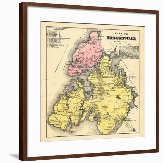 1881, Brooksville and Castine, Maine, United States-null-Framed Giclee Print