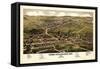 1881, Calumet - Hecla - Red Jacket Bird's Eye View, Michigan, United States-null-Framed Stretched Canvas