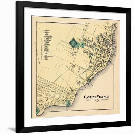 1881, Castine Village, Maine, United States-null-Framed Giclee Print