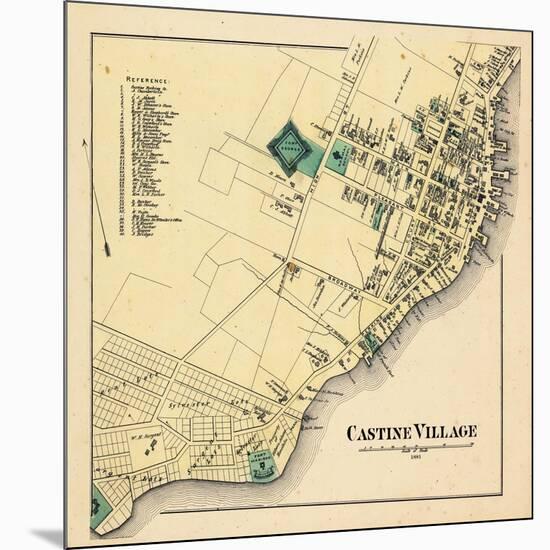 1881, Castine Village, Maine, United States-null-Mounted Giclee Print