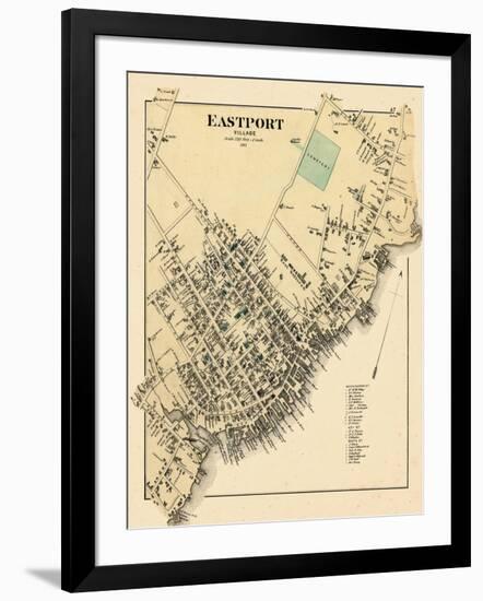 1881, Eastport Village, Maine, United States-null-Framed Giclee Print