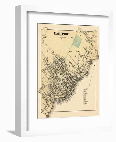 1881, Eastport Village, Maine, United States-null-Framed Giclee Print