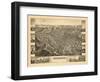 1881, Little Falls Bird's Eye View, New York, United States-null-Framed Giclee Print