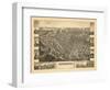 1881, Little Falls Bird's Eye View, New York, United States-null-Framed Giclee Print