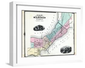 1881, Madison, Wisconsin, United States-null-Framed Premium Giclee Print