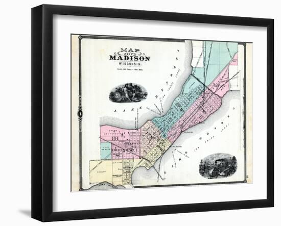 1881, Madison, Wisconsin, United States-null-Framed Giclee Print