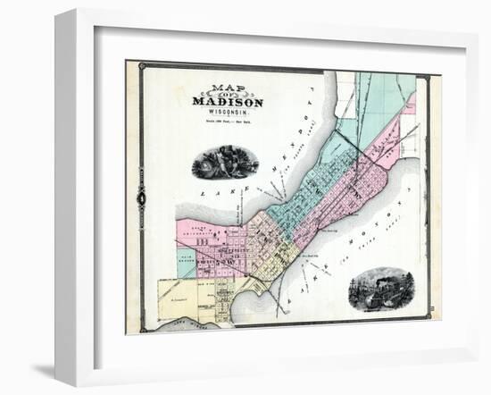 1881, Madison, Wisconsin, United States-null-Framed Giclee Print