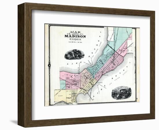 1881, Madison, Wisconsin, United States-null-Framed Giclee Print