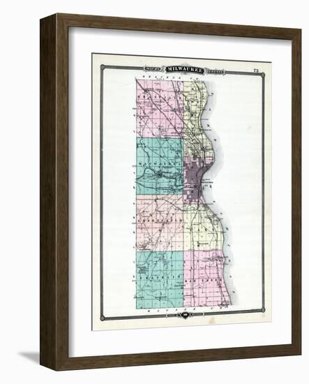 1881, Milwaukee County, Wisconsin, United States-null-Framed Giclee Print