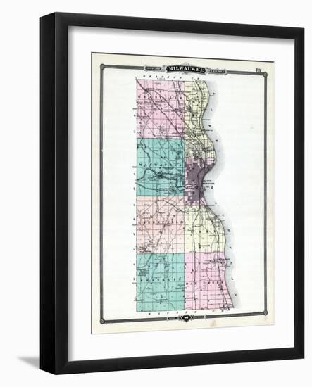 1881, Milwaukee County, Wisconsin, United States-null-Framed Giclee Print