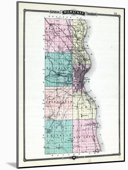 1881, Milwaukee County, Wisconsin, United States-null-Mounted Giclee Print