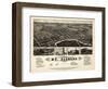 1881, Mt. Clemens Bird's Eye View, Michigan, United States-null-Framed Giclee Print