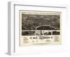 1881, Mt. Clemens Bird's Eye View, Michigan, United States-null-Framed Giclee Print