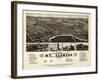 1881, Mt. Clemens Bird's Eye View, Michigan, United States-null-Framed Giclee Print