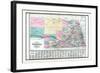 1881, Nebraska State Map, United States-null-Framed Giclee Print