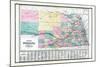 1881, Nebraska State Map, United States-null-Mounted Giclee Print