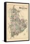 1881, Washington County Map, Maine, United States-null-Framed Stretched Canvas