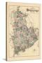 1881, Washington County Map, Maine, United States-null-Stretched Canvas