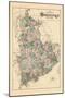 1881, Washington County Map, Maine, United States-null-Mounted Giclee Print