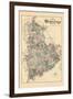 1881, Washington County Map, Maine, United States-null-Framed Giclee Print