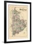 1881, Washington County Map, Maine, United States-null-Framed Giclee Print