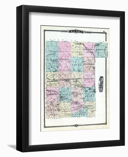 1881, Waupaga County, Wisconsin, United States-null-Framed Giclee Print