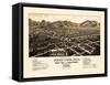 1882, Buena Vista Bird's Eye View, Colorado, United States-null-Framed Stretched Canvas