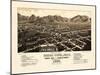 1882, Buena Vista Bird's Eye View, Colorado, United States-null-Mounted Giclee Print