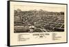 1882, Canon City Bird's Eye View, Colorado, United States-null-Framed Stretched Canvas