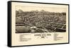 1882, Canon City Bird's Eye View, Colorado, United States-null-Framed Stretched Canvas