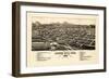 1882, Canon City Bird's Eye View, Colorado, United States-null-Framed Premium Giclee Print