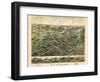 1882, Cheshire Bird's Eye View, Connecticut, United States-null-Framed Giclee Print