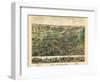 1882, Cheshire Bird's Eye View, Connecticut, United States-null-Framed Giclee Print